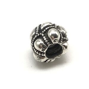 Pandora Retired Sterling Silver Unique Pattern Charm